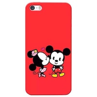 Picture of Mickey and Minnie Mouse Printed Mobile Cover, Apple iPhone 5s, Red