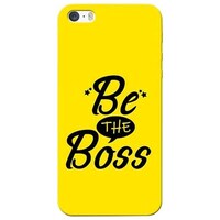 Picture of Be The Boss Printed Mobile Cover, Apple iPhone 5s, Yellow