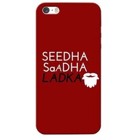 Picture of Seedha Saadha Ladka Printed Mobile Cover, Apple iPhone 5s, Red