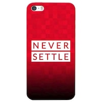 Picture of Never Settle Printed Mobile Cover, Apple iPhone 5s, Pink