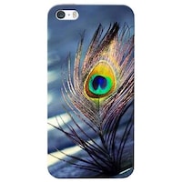 Picture of Lord Krishna Peacock Feather Printed Mobile Cover, Apple iPhone 5s, Multicolour
