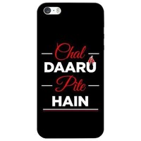 Picture of Chal Daaru Pite Hain Printed Mobile Cover, Apple iPhone 5s, Black