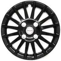 Prigan Wheel Cover For Universal Car, 4Sets, Black