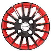 Picture of Prigan Wheel Cover For Universal Car, 4Sets, Red & Black