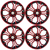 Picture of Prigan Wheel Cover for Universal Car, Magic, 15inch, 4Sets, Black & Red
