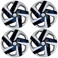 Picture of Prigan Wheel Cover for Magnite, 16inch, 4Sets, Black & Silver