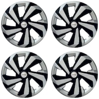 Picture of Prigan Wheel Cover for Universal Car, Glider DC, 4Sets, Silver & Black