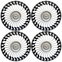 Picture of Prigan Wheel Cover for Universal Car, Hunter-DC, 4Sets, Silver & Black