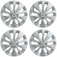 Prigan Wheel Cover for Baleno, 15inch, 4Sets, Silver