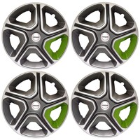 Picture of Prigan Wheel Cover for Universal Car, Nexon, 4Sets, Grey & Silver & Green