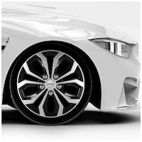 Picture of Prigan Wheel Cover for Universal Car, 15inch, 4Sets, Black & Silver
