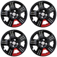 Picture of Prigan Wheel Cover for Universal Car, 4Sets, Black & Red