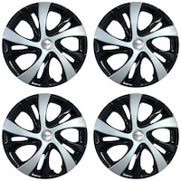 Picture of Prigan Wheel Cover for Universal Car, 14inch, 4Sets, Silver & Black