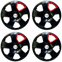 Picture of Prigan Wheel Cover for Scorpio XUV 500, 17inch, 4Sets, Black & Red