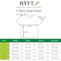 Picture of BYFT Never Doubt your worth Printed Cotton Polo Neck T-shirt for Woman