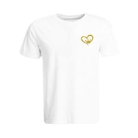 Picture of BYFT Queen Crown Heart Embroidered Cotton Round Neck T-shirt for Woman