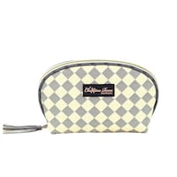 Chrixtina Rocca Beautiful You Contemporary Styled Chequered Cosmetic Pouch, Multicolor