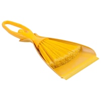 Picture of El Helal Bride Dustpan & Brush, Yellow - Box of 12