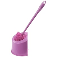 El Helal Corner Toilet Brush & Holder with Rubber Base, Purple - Box of 24
