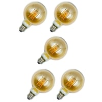 MODI Vintage Edison Warm White LED Bulb, 40W, 95X138mm, Pack of  5Pcs