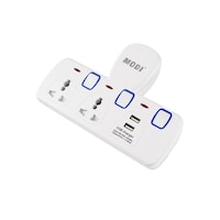 Picture of MODI Universal 2 Way & 2 USB Extension Socket Adapter