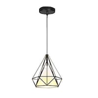 Picture of Vmax Vintage Led Iron Hanging Cage Pendant Light, Black