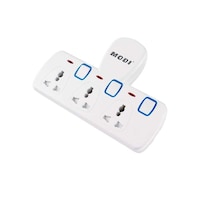 Picture of MODI 3 Way Universal Wall Uk 3 Pin Socket for Home & Office