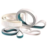 Picture of High Efficiency PU Timing Belts, White & Sea Green