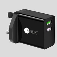 AFRA Japan USB Wall Charger, 18W, 2.4A Charging Speed