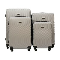 Pigeon Lightweight ABS Zigzag Design Trolley Luggage - Set of 4
