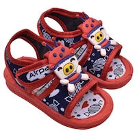 Airpark Whistle Sandal for Kids, 6M to 2 Yrs, Red