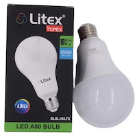 Litex Topex LED A80 Bulb, 18W, Daylight, 6500K
