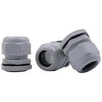 FA Cable Gland Connectors, PG13.5 W, Grey - Pack of 3