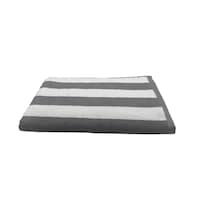 Picture of BYFT Petunia Luxury Pool Towel, 1 Pc, Grey & White