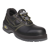 Picture of Delta Plus Pigmented Split Leather Low Angle Safety Shoes, Black, JET2 S1P SRC