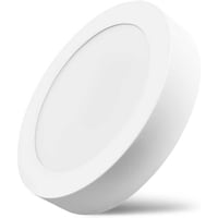 Litex Classic Round LED Surface Panel Light, 30W, 25 x 2.5cm, White