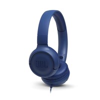 JBL T500 Wired On Ear Headphone with Mic - Blue