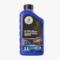 Acpa Ultralub 5000 Multigrade Gasoline Engine Oil, Sl 20W50, 1L - Box of 12 Pcs