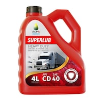 Picture of Acpa Superlub Heavy Duty Diesel Engine Oil, Cd40, 4 L - Box of 4 Pcs