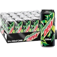 Mountain Dew Carbonated Soft Drink Can, 330ml - Carton Of 24 Pcs