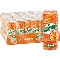 Picture of Mirinda Orange Carbonated Soft Drink Can, 330ml - Carton Of 24 Pcs