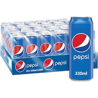 Pepsi Carbonated Soft Drink Can, 330ml - Carton Of 24 Pcs