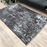 Picture of Myhome Moretti Side Double-Sided Woven Rug, 10407-A, Dark Grey & Grey