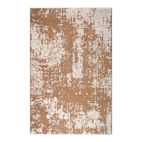 Picture of Myhome Moretti Side Double-Sided Woven Rug, 10407-C, Brown & Beige