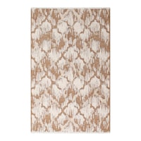 Myhome Moretti Side Double-Sided Woven Rug, 10492-C, Brown & Cream
