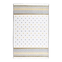 Picture of Myhome Moretti Nordi Living Room Woven Rug, 11547-Z, Yellow & Blue