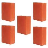 GlowMe Homemade Orange Extract Soap, Pack of 5