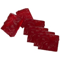 GlowMe Homemade Red Wine Soap, Pack of 6