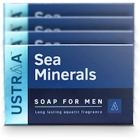 Picture of Ustraa Sea Minerals Soap For Men, 100g, Pack of 4