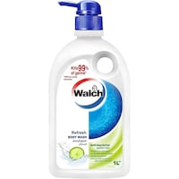 Walch Antibacterial Body Wash, Refreshing Fragrance, 1L